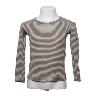 T-shirt à manches longues (Marron, Blanc) de Engel Soie, Laine