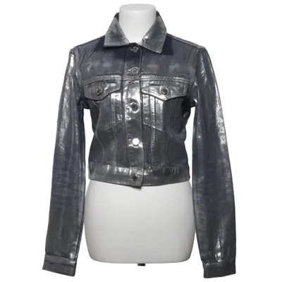 Denimjakke (Sølv, Blå) fra Icona Pop x Gina Tricot Bomuld