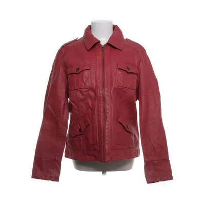 Leren jack (Rood) van Gin Tonic Polyester, Leer