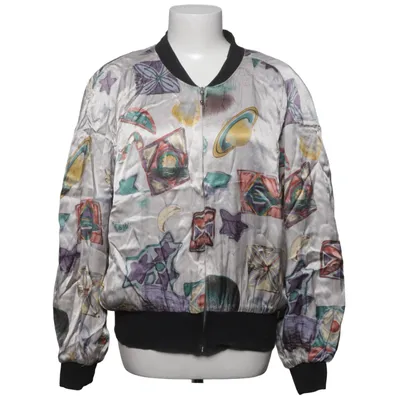 Bomberjakke (Beige, Flerfarvet) fra Kara Acetat, Viscose