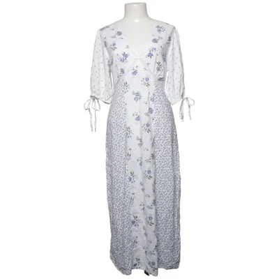 Maxi jurk (Wit, Blauw) van Influence Viscose