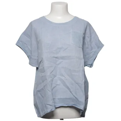 Top (Blauw, Zilver) van Heart Kiss Katoen, Linnen