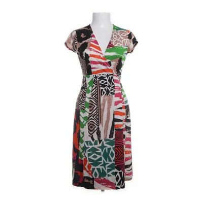 Slå-om-kjole (Sort, Flerfarvet) fra Diane von Furstenberg Vintage Silke