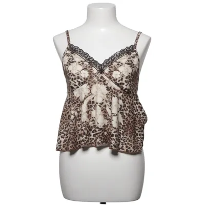 Tank Top (Brown, Multicolored) from Romwe Elastane, Polyester