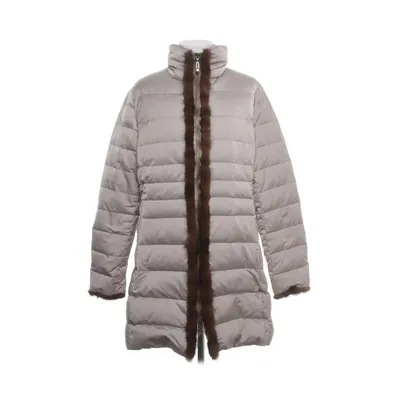Dunjakke (Beige) fra Quxy Dun, Minkpels, Polyester