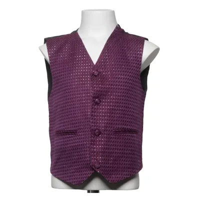 Suit vest (Purple, Silver) from Vivaki Polyester