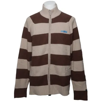 Cardigan (Beige, Brown) from Animal Nylon, Wool