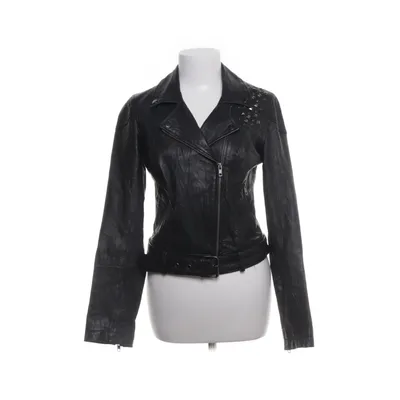 Bikerjack (Zwart) van JSFN Leer