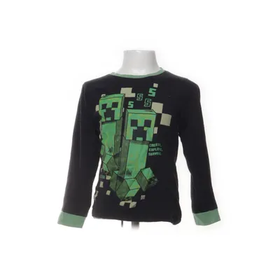 Lange mouwen shirt (Zwart, Groen) van Minecraft Katoen