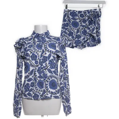 Set (Blauw, Wit) van Costes Studio Metallvezel, Viscose