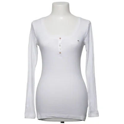 Henley T-shirt (Hvid) fra Tommy Hilfiger Denim Bomuld, Elastan