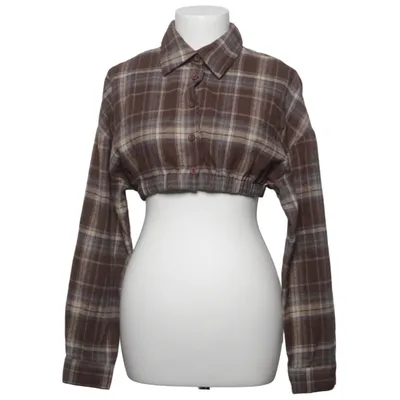 Crop top (Bruin, Grijs) van Missguided Katoen, Polyester, Viscose