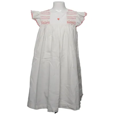 Robe (Blanc) de Petit Bateau Coton, Lin
