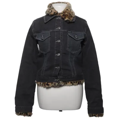 Foret Jeansjakke (Sort, Brun) fra Panos Emporio Bomuld, Elastan, Polyester