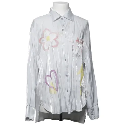 Skjorte (Hvid, Flerfarvet) fra Made in italy Silke, Viscose