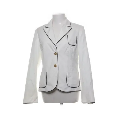 Blazer (Hvid, Blå) fra More & More Bomuld, Elastan, Polyamid, Polyester