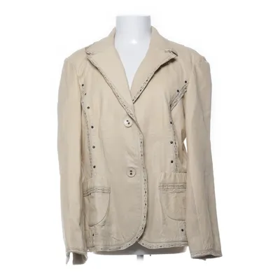 Läderkavaj (Beige) från Kello Skinn, Polyester