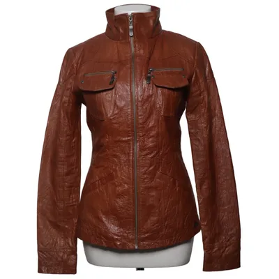 Leather jacket (Brown) from One Green Elephant Leather, Polyester