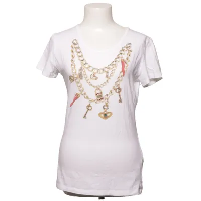 T-shirt (White, Multicolored) from Liu Jo Cotton, Elastane