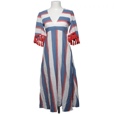 Kleid (Blau, Weiß, Rot) von Traffic People Baumwolle, Leinen, Polyester