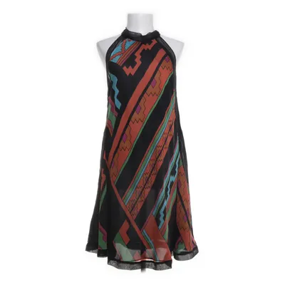 Jurk (Zwart, Meerkleurig) van Zara Woman Polyester, Zijde