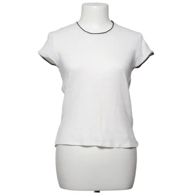 T-shirt (Vit, Svart) från Massimo Dutti Kashmir, Bomull