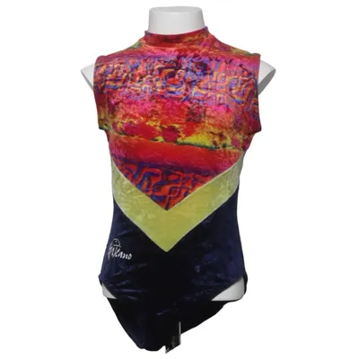 Justaucorps de gymnastique (Bleu, Multicolore) de Milano Élasthane, Polyamide