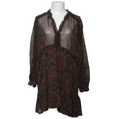 Kleid (Schwarz, Mehrfarbig) von Zara Metallfaser, Polyester