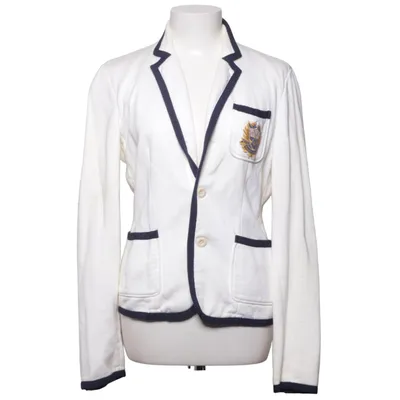 Jakke (Hvid, Blå) fra Ralph Lauren Akryl, Bomuld