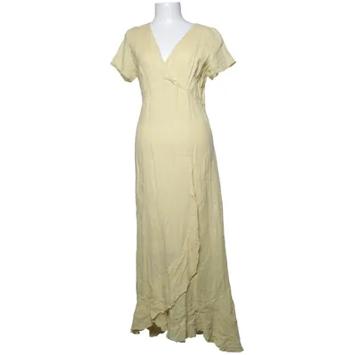 Robe portefeuille (Jaune) de Branting Coton, Lin