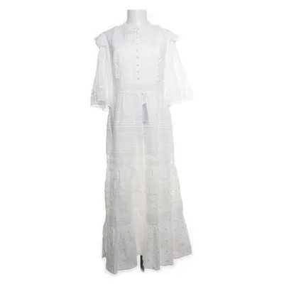Maxi jurk (Wit) van By Malina Katoen