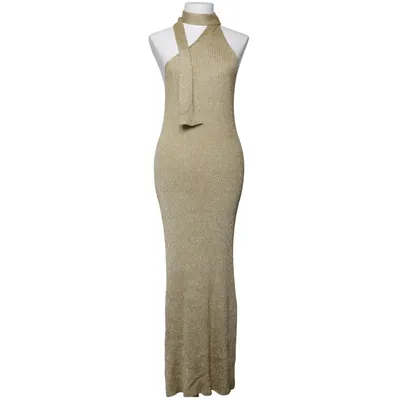 Halternek jurk (Goud) van Zara Metallvezel, Polyamide, Viscose