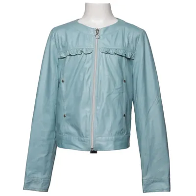 Veste en cuir (Bleu) de Coccodrillo