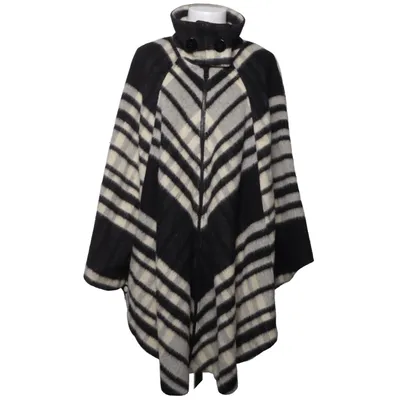 Cape (Noir, Blanc) de Kello Mohair, Laine