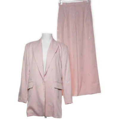 Jakkesæt (Pink) fra Lumina Bomuld, Elastan, Polyester