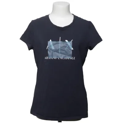 T-shirt (Blauw) van Armani Exchange Katoen, Elastaan