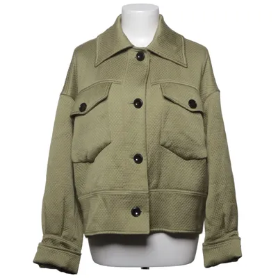 Överskjorta (Grön) från Meotine Rävpäls, Polyester, Viskos
