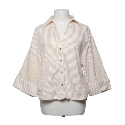 Korte mouwen shirt (Wit, Geel) van Zara Katoen