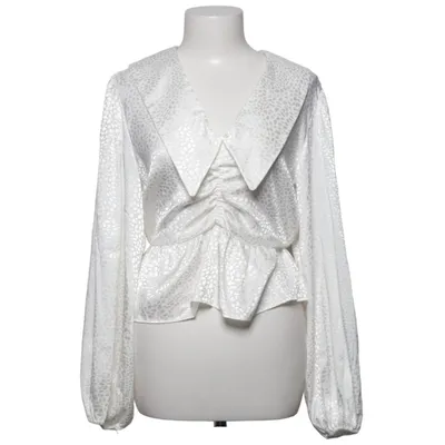 Blouse (Blanc) de Topshop Élasthane, Polyester
