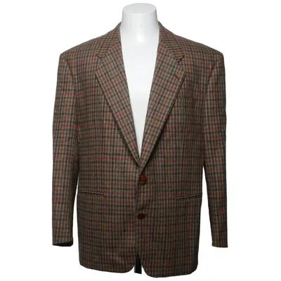 Blazer (Brun, Flerfarvet) fra Oscar Jacobson Viscose, Uld
