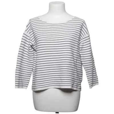 Langærmet t-shirt (Hvid, Sort) fra Uniqlo Bomuld, Nylon