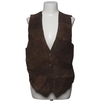 Leather vest (Brown) from Joulie Collection