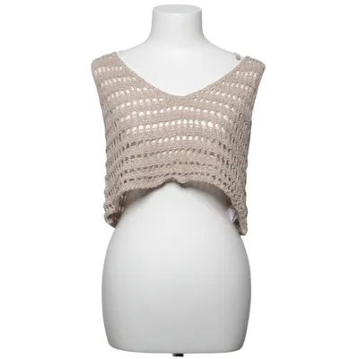 Crop top (Beige) from Sinsay Acrylic, Polyamide
