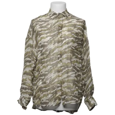 Bluse (Grøn, Beige, Hvid) fra Antonelli Linned, Viscose