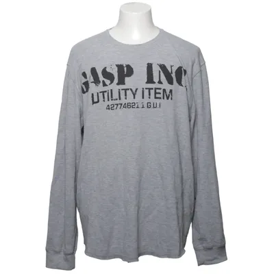 Long sleeve T-shirt (Gray) from Gasp Cotton, Polyester