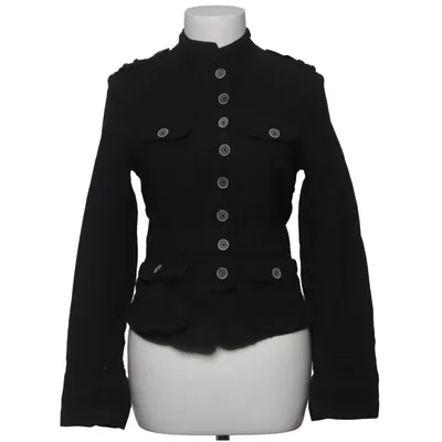 Jacket (Black) from Massimo Dutti Woman Cotton, Linen