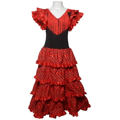 Feestkostuums (Rood, Zwart) van Sabor Andaluz Elastaan, Polyester