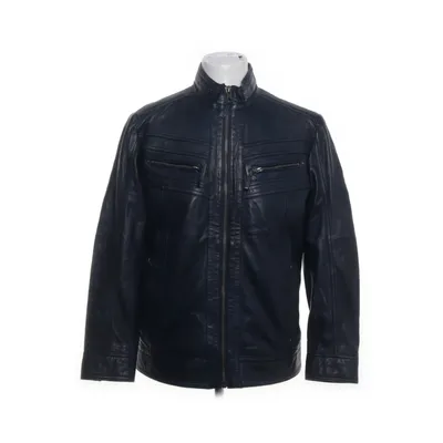 Veste en cuir (Bleu) de Roger Kent