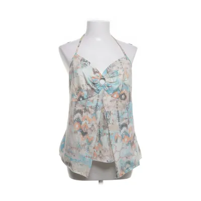Halter neck top (Blue, Beige, Multicolored) from Brooker Cotton, Polyester