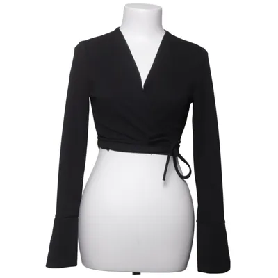 Wrap top (Black) from Estee Brown Elastane, Polyester
